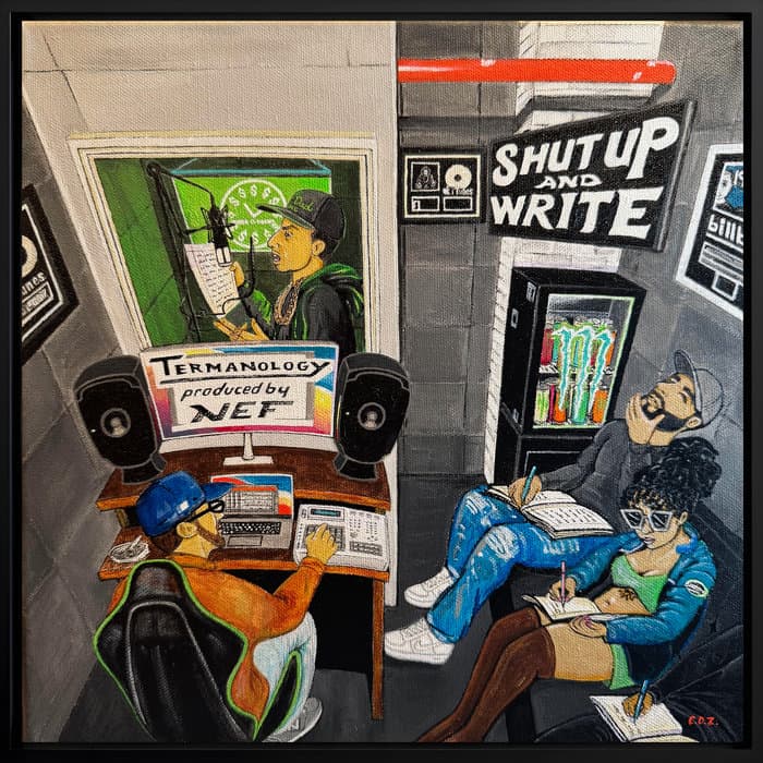 Album cover of Shut Up And Write, by Termanlogy, Nef by Nef