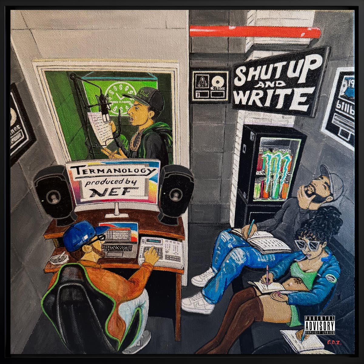 Album cover of Shut Up And Write by Termanology, Nef