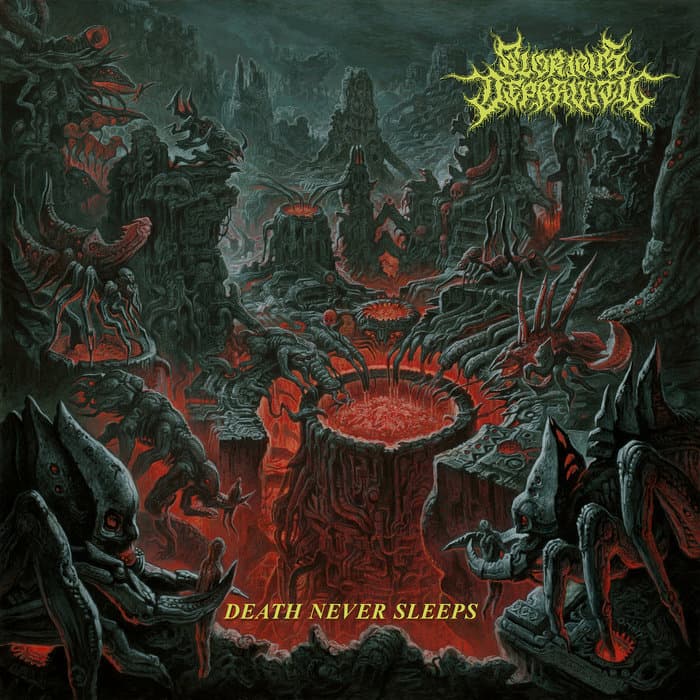 Album cover of Death Never Sleeps, by GLORIOUS DEPRAVITY by Glorious Depravity